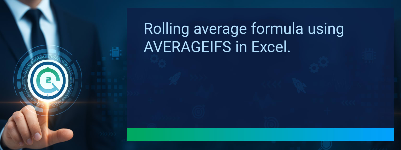 Creating Rolling Averages With The AVERAGEIFS Function In Excel